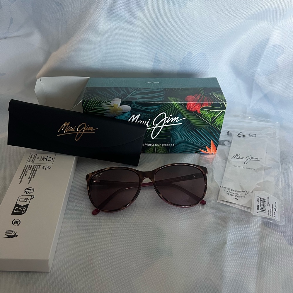 Maui Jim Ocean Womens Polarized Sunglasses $289 NEW RS723-12B/MJ0723S-002